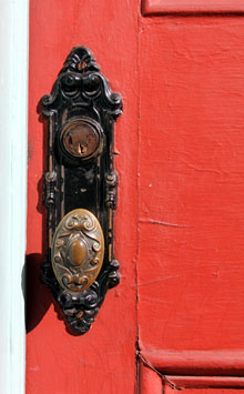 photo of doorknob