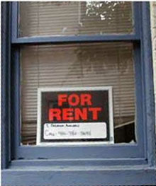 photo of For Rent sign